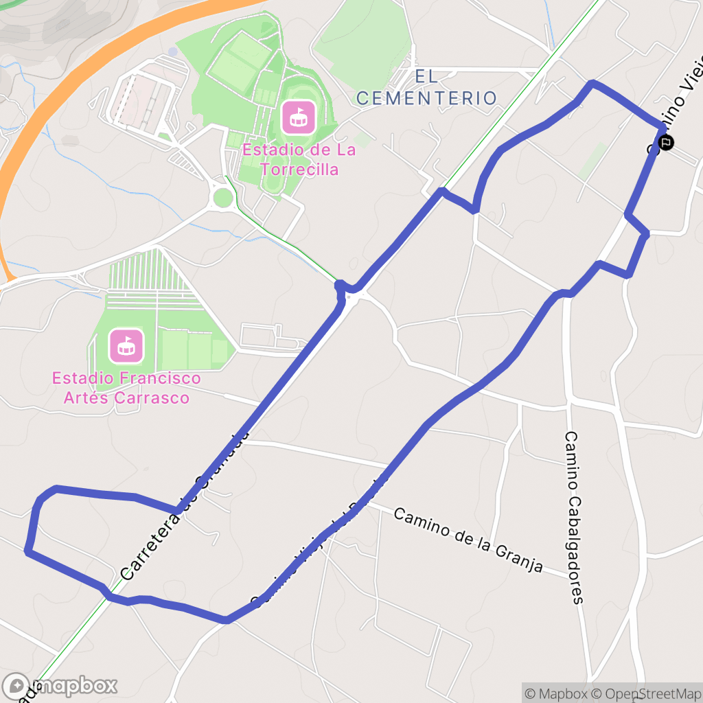 Lorca : carte du parcours de randonnée - Spain