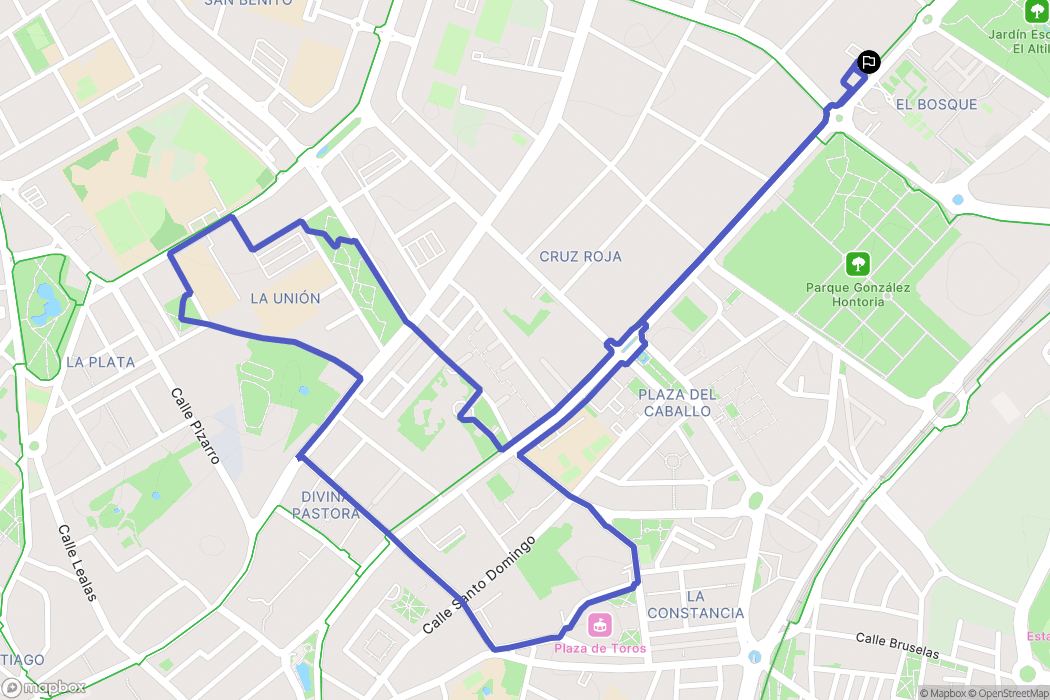 Jerez de la Frontera : carte du parcours de randonnée - Spain