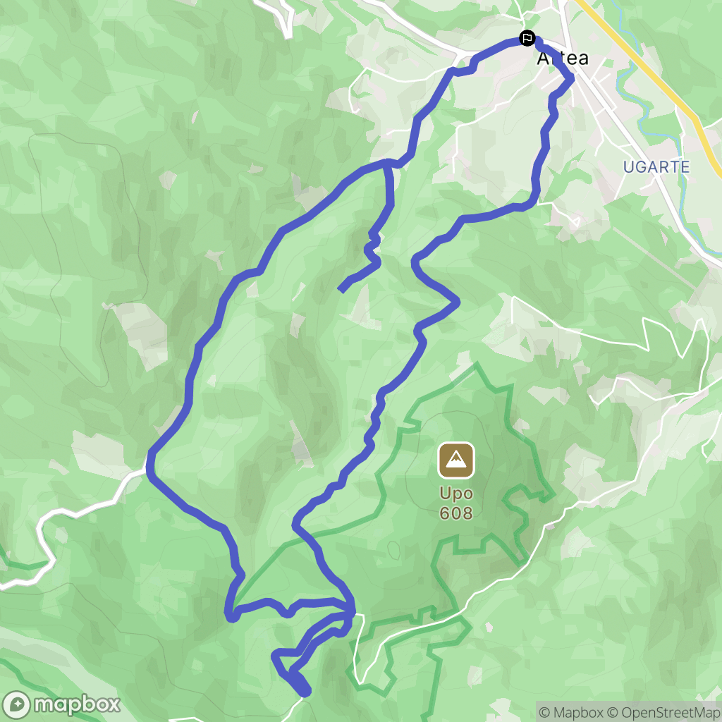 Herriko Plaza : carte du parcours de randonnée - Spain