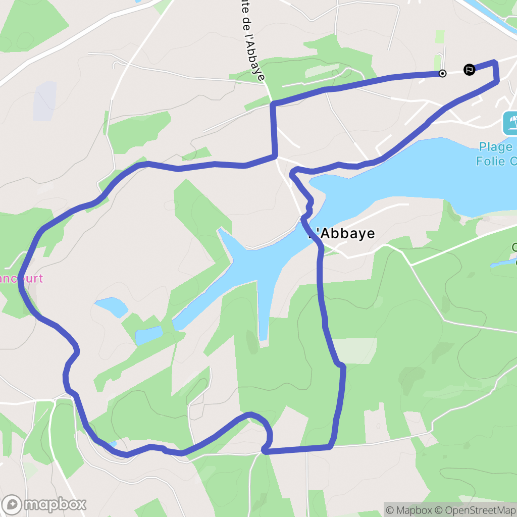 Chaumousey : carte du parcours de randonnée - France
