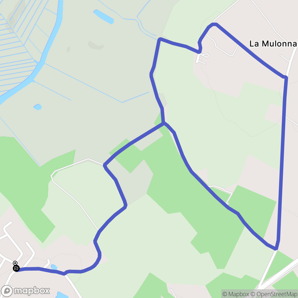 Saint-Mars-de-Coutais : carte du parcours de randonnée - France