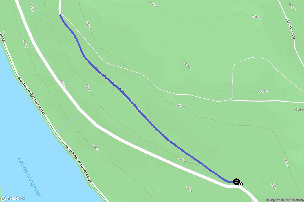 Xonrupt-Longemer : carte du parcours de randonnée - France