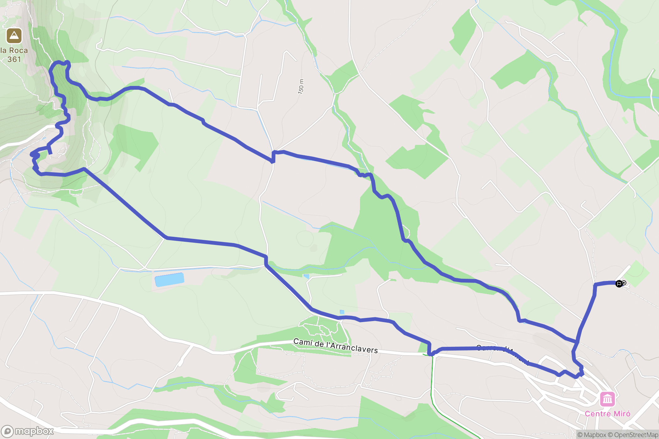 Mont-roig del Camp : carte du parcours de randonnée - Spain