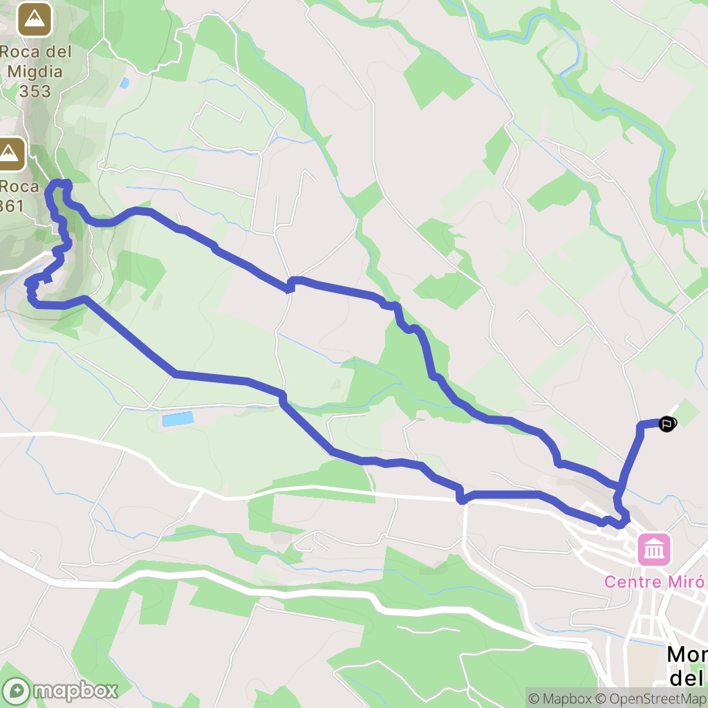 Mont-roig del Camp : carte du parcours de randonnée - Spain
