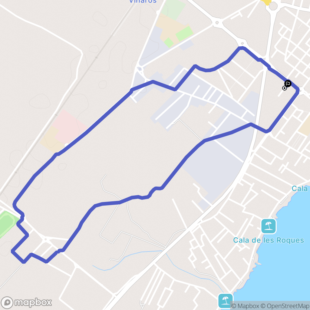 Vinaròs : carte du parcours de randonnée - Spain