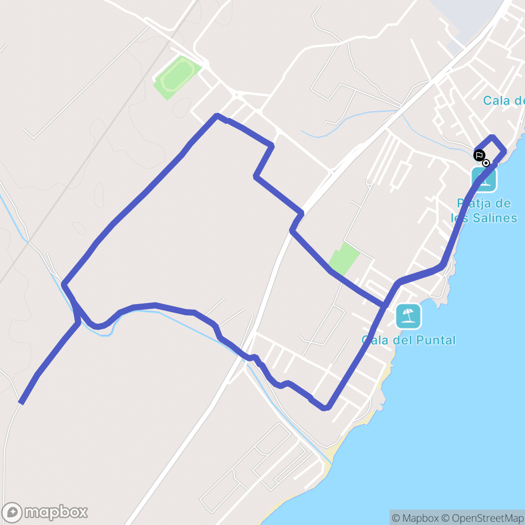 Vinaròs : carte du parcours de randonnée - Spain