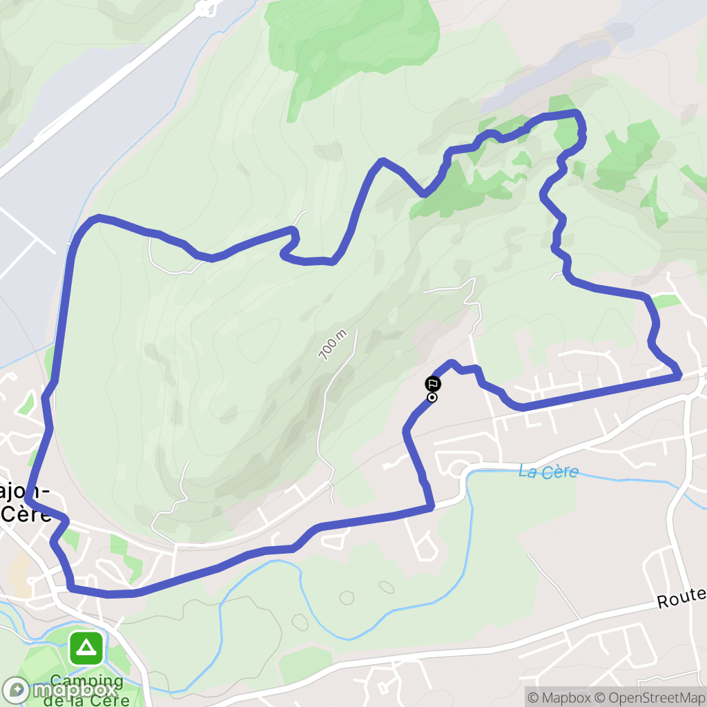 Arpajon-sur-Cère : carte du parcours de randonnée - France