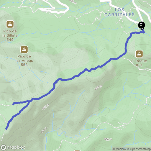  : carte du parcours de randonnée - Spain