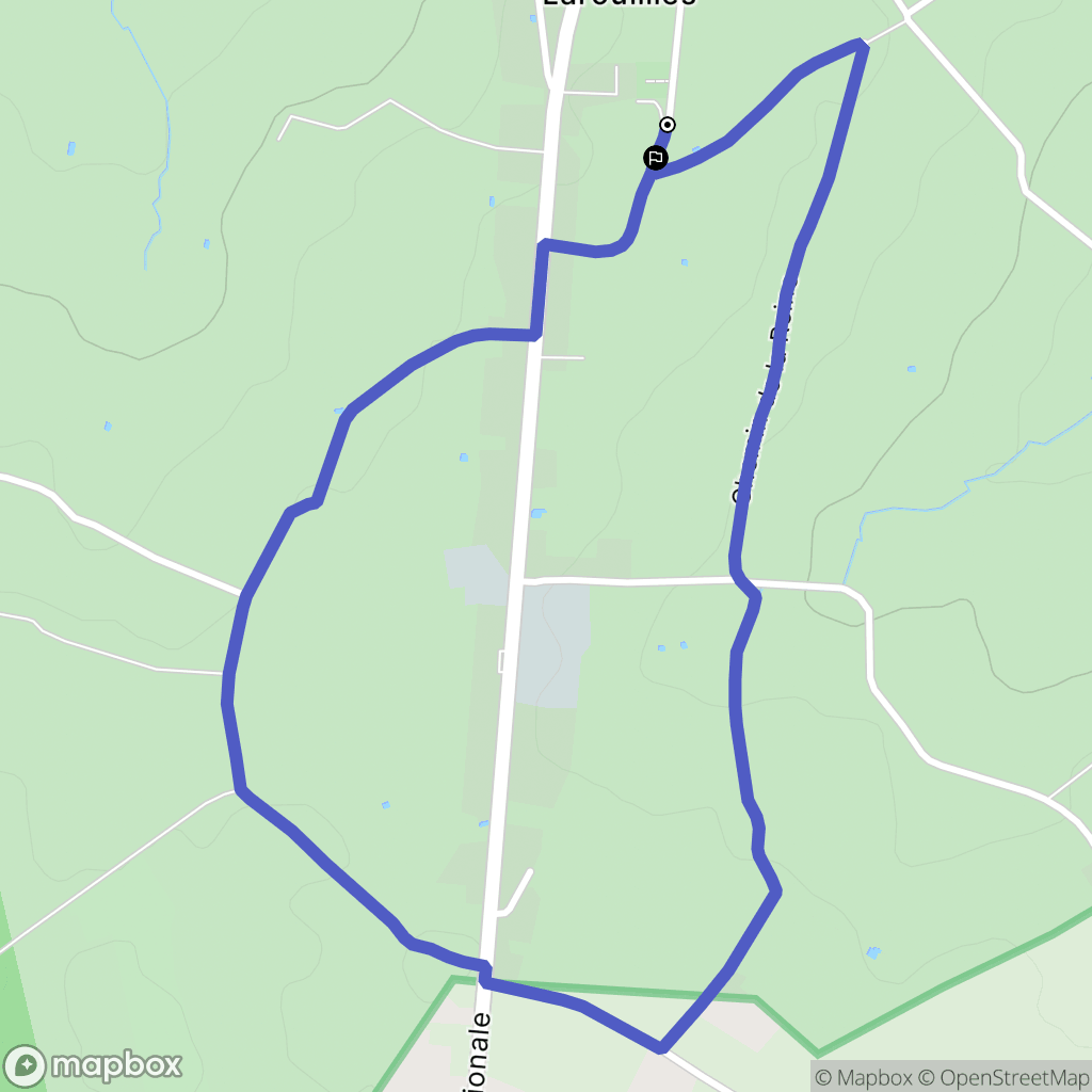 Larouillies : carte du parcours de randonnée - France