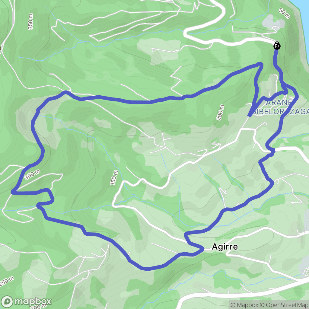  : carte du parcours de randonnée - Spain
