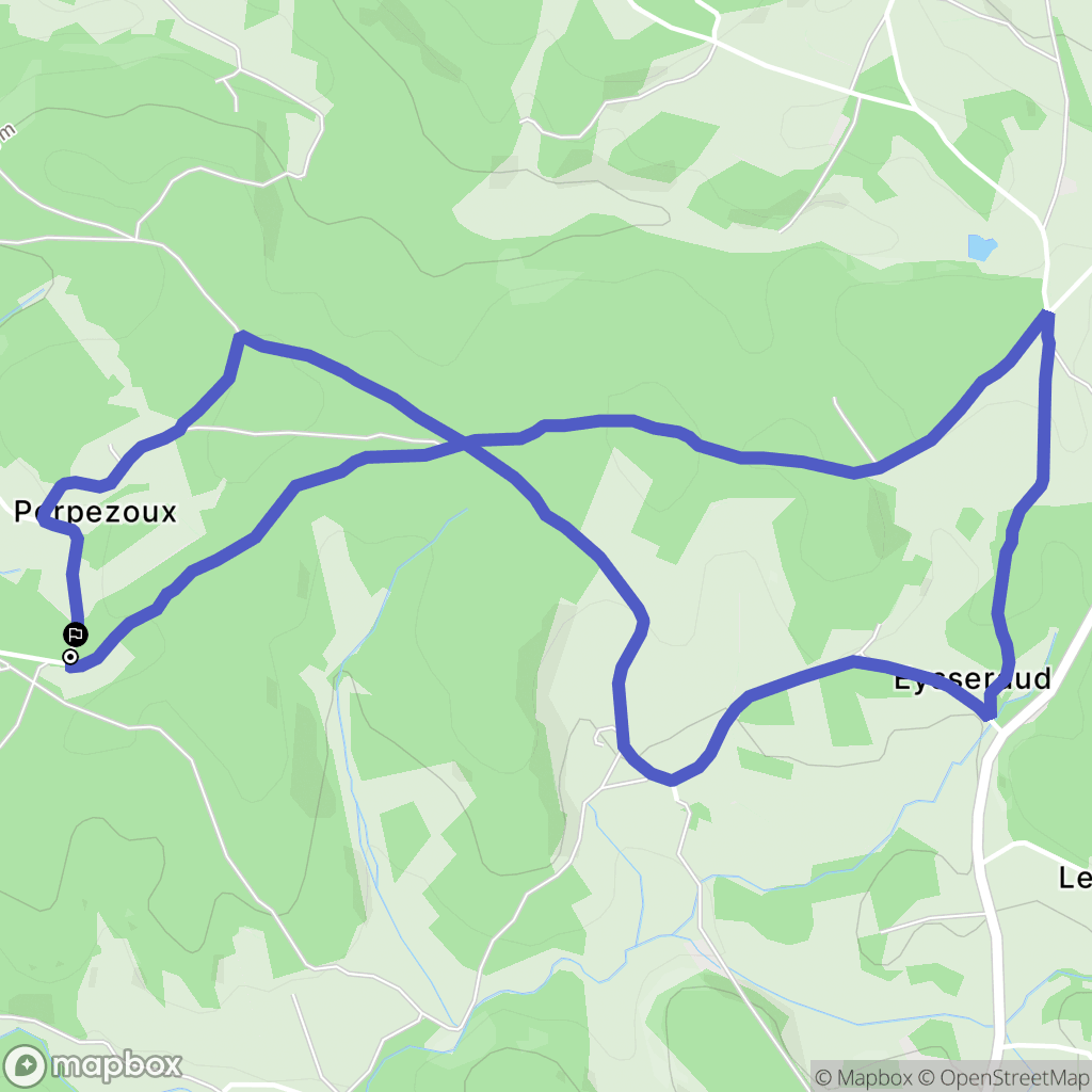 Monistrol-sur-Loire : carte du parcours de randonnée - France