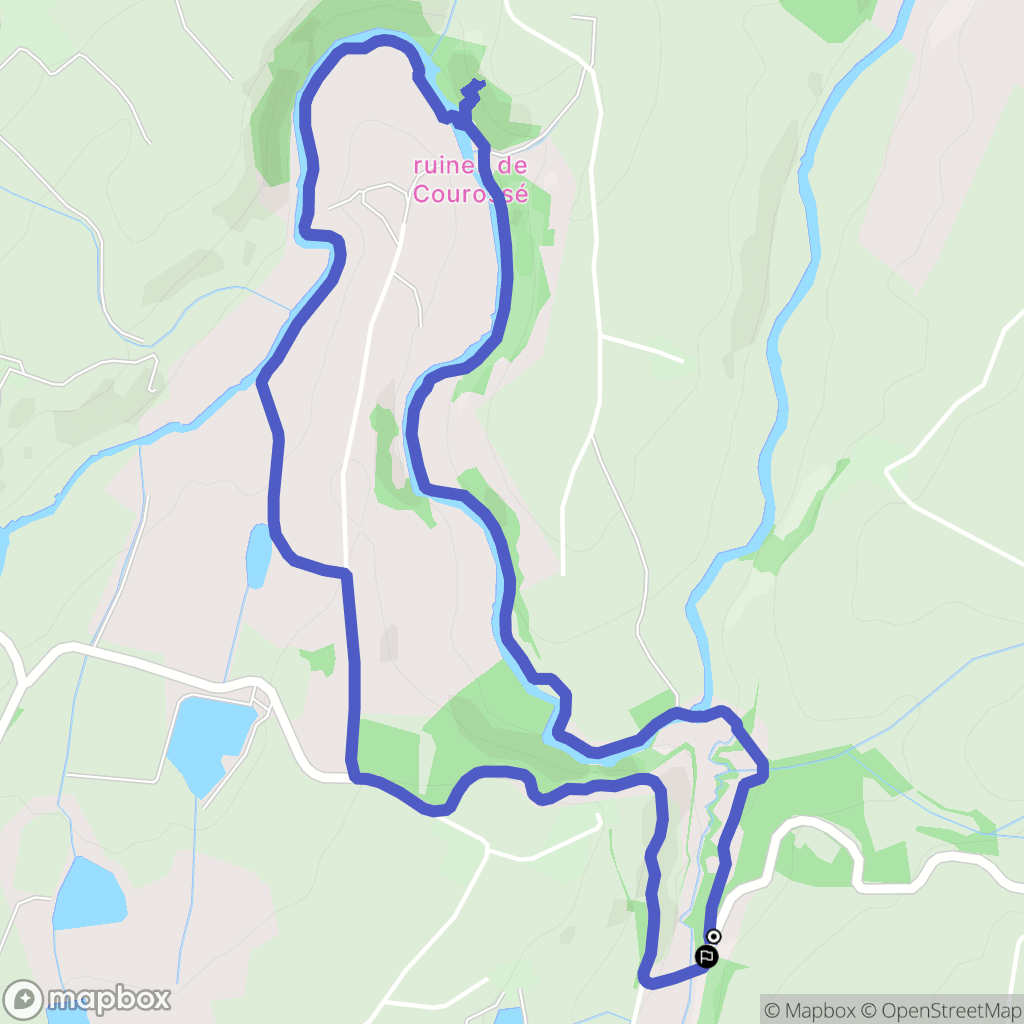 Mauges-sur-Loire : carte du parcours de randonnée - France