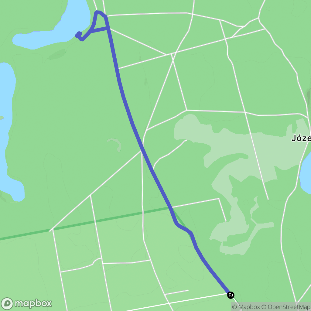 Józefowo: mapa trasy - Poland