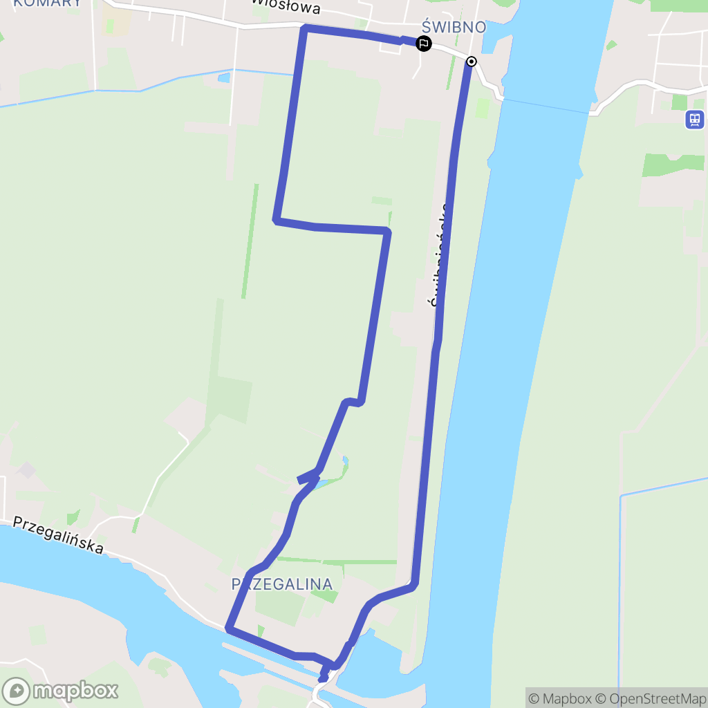Gdańsk: mapa trasy - Poland