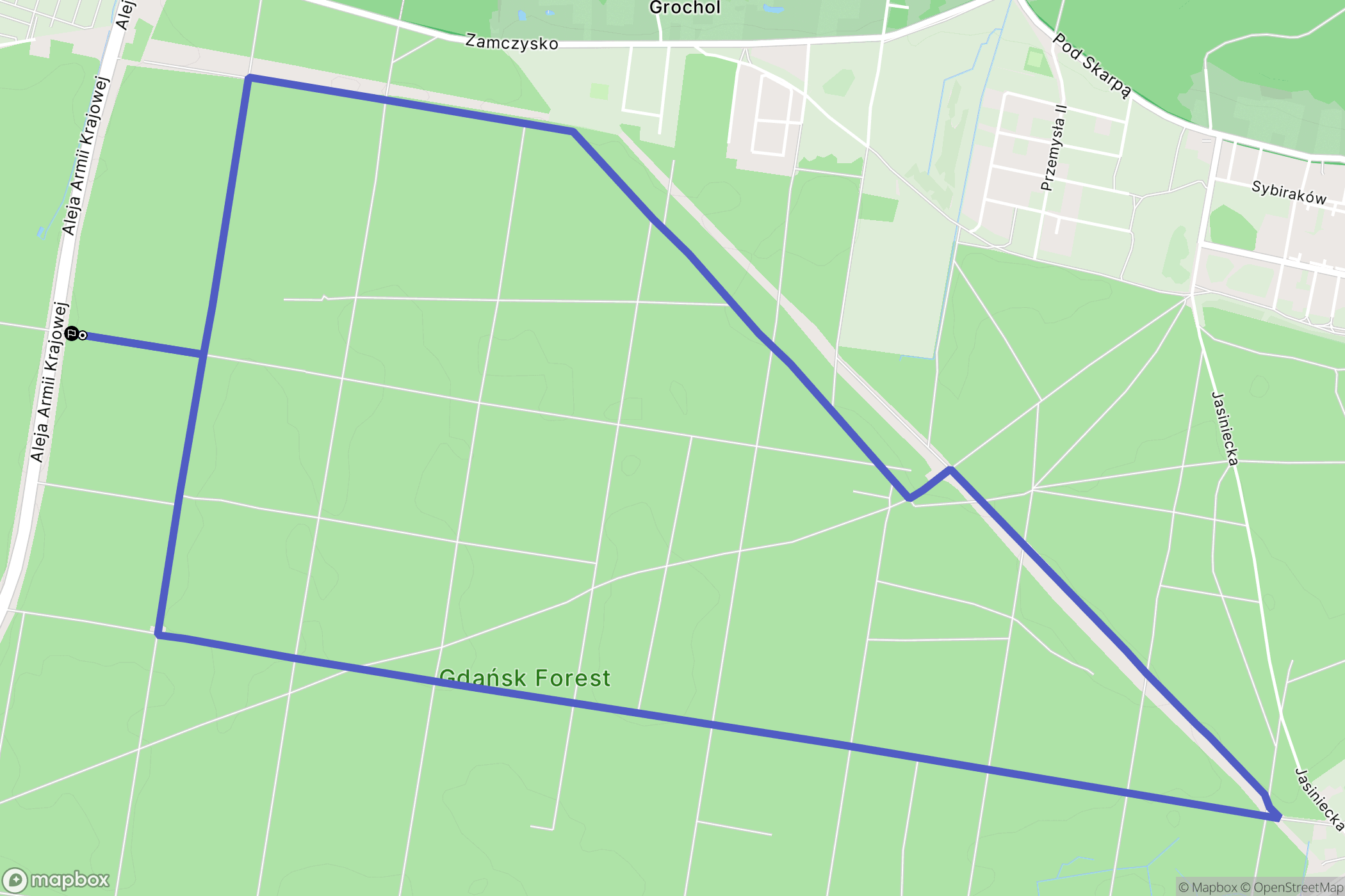 Bydgoszcz: mapa trasy - Poland