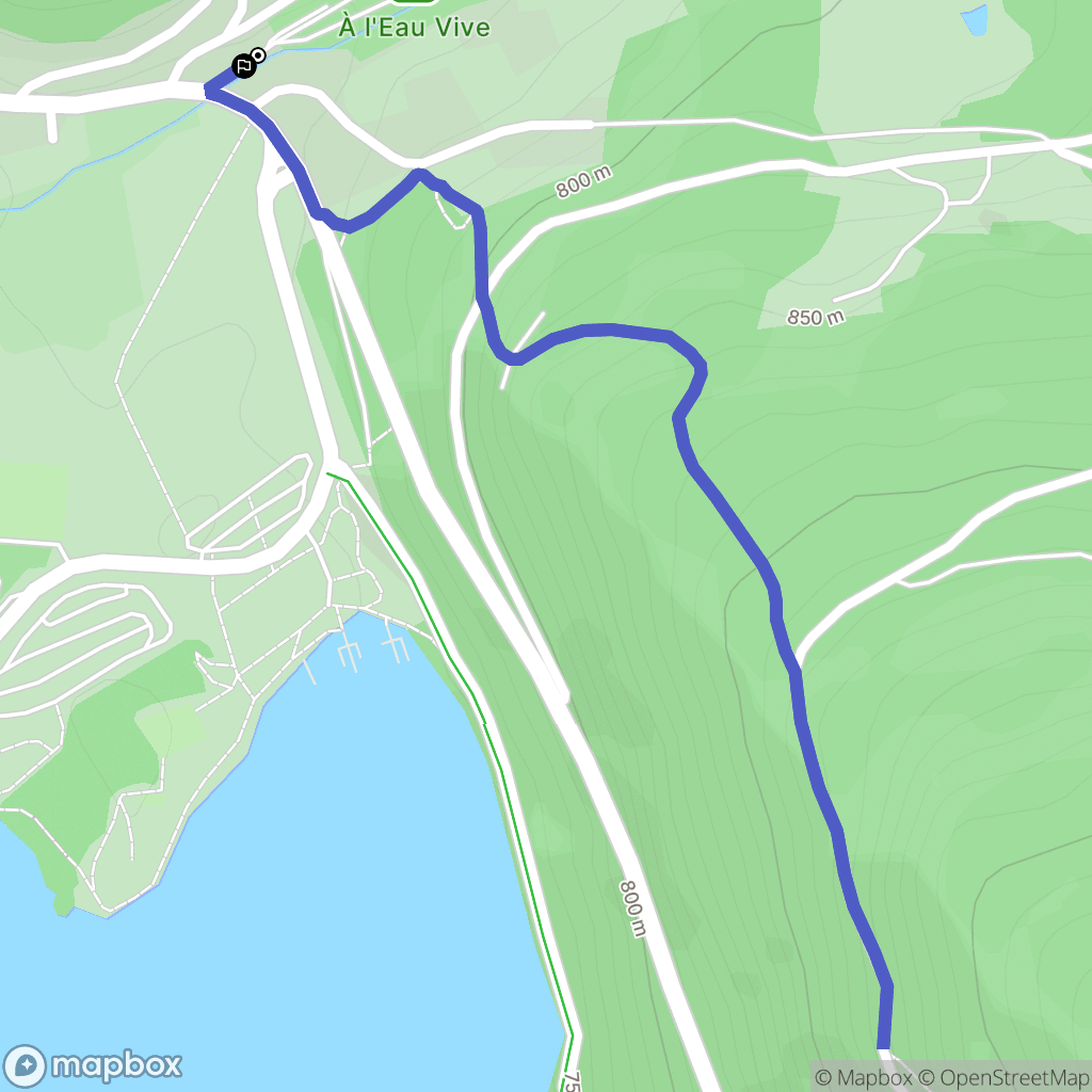 Xonrupt-Longemer : carte du parcours de randonnée - France