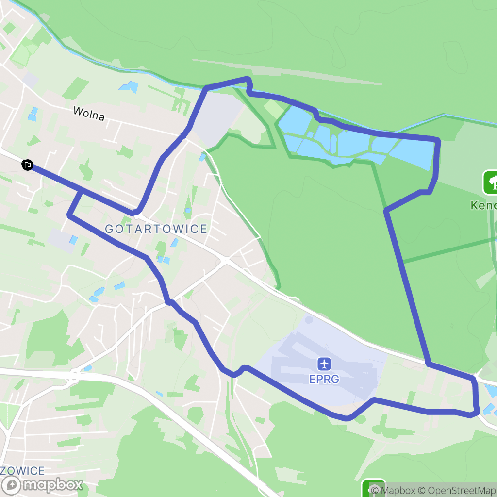 Rybnik: mapa trasy - Poland