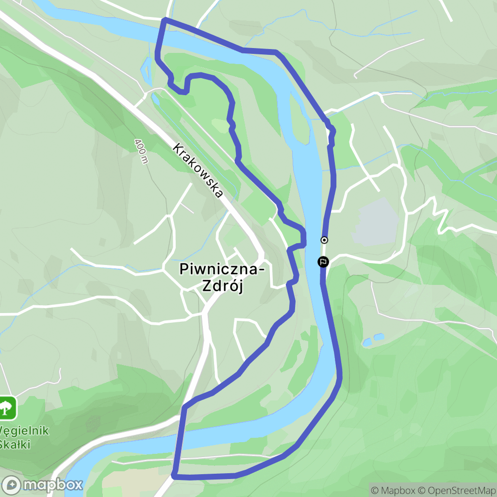 Piwniczna-Zdrój: mapa trasy - Poland