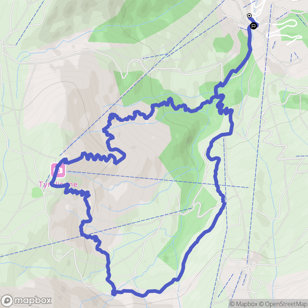 Les Avanchers-Valmorel : carte du parcours de randonnée - France