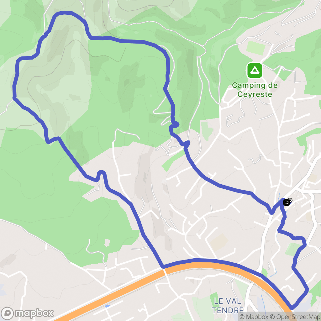 Ceyreste : carte du parcours de randonnée - France