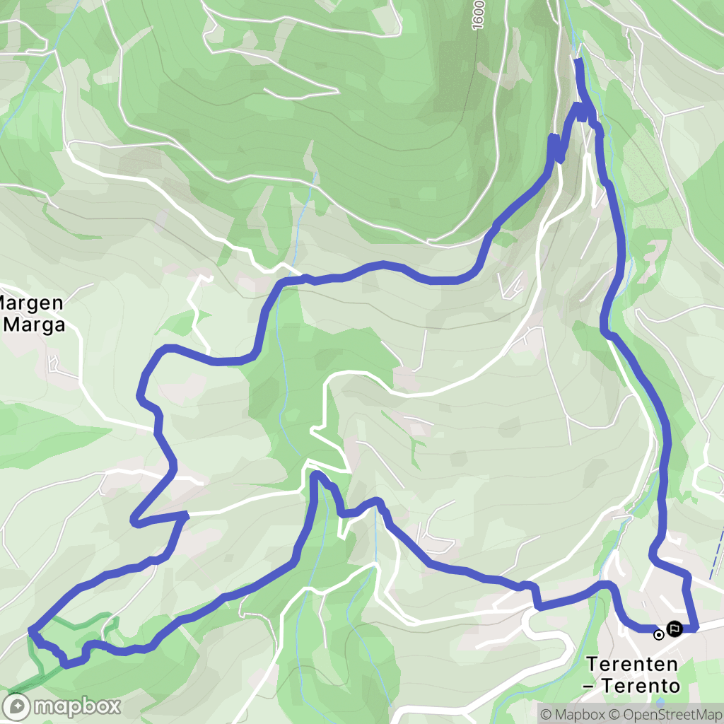 Terenten : carte du parcours de randonnée - Italy
