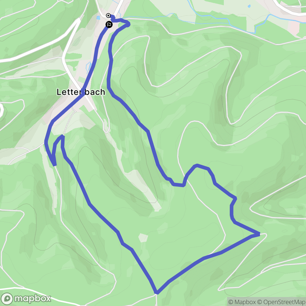 Saint-Quirin : carte du parcours de randonnée - France