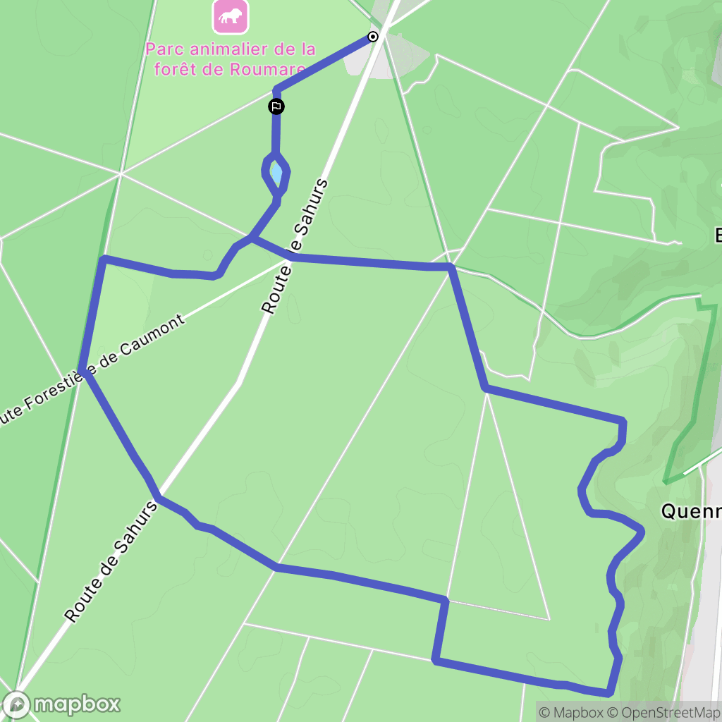 Val-de-la-Haye : carte du parcours de randonnée - France