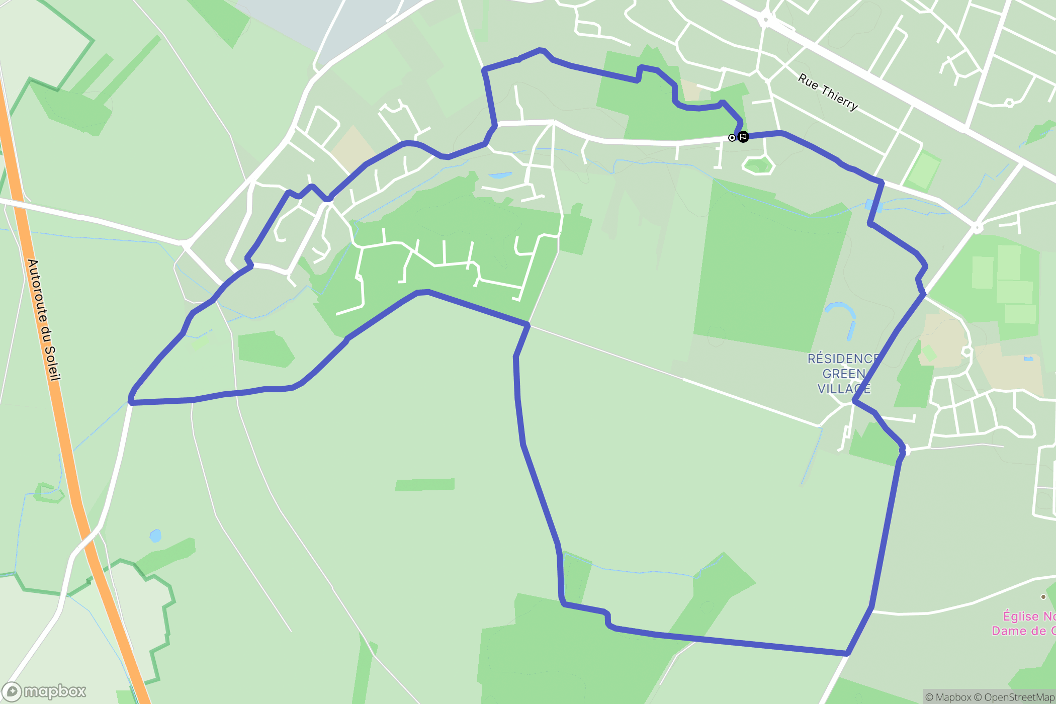 Saint-Fargeau-Ponthierry : carte du parcours de randonnée - France