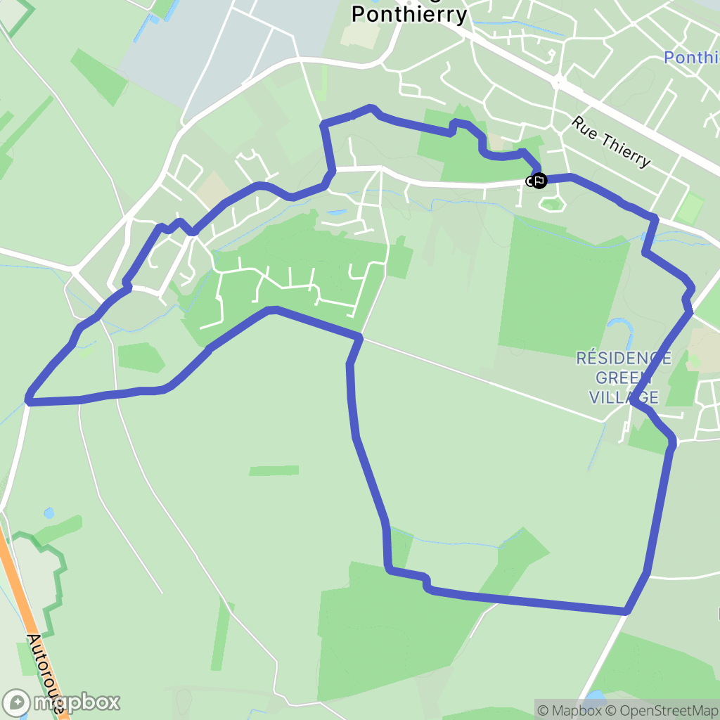 Saint-Fargeau-Ponthierry : carte du parcours de randonnée - France