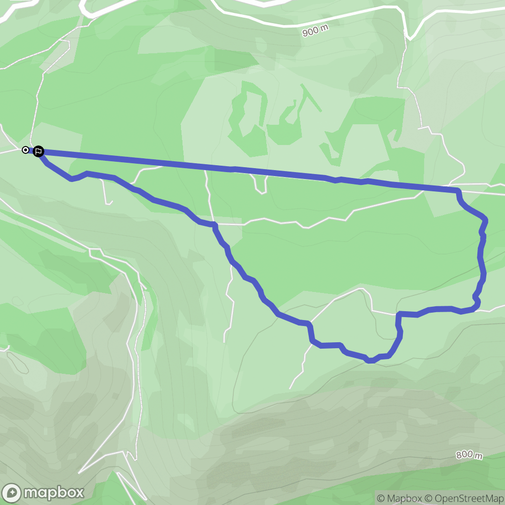 Bézaudun-les-Alpes : carte du parcours de randonnée - France