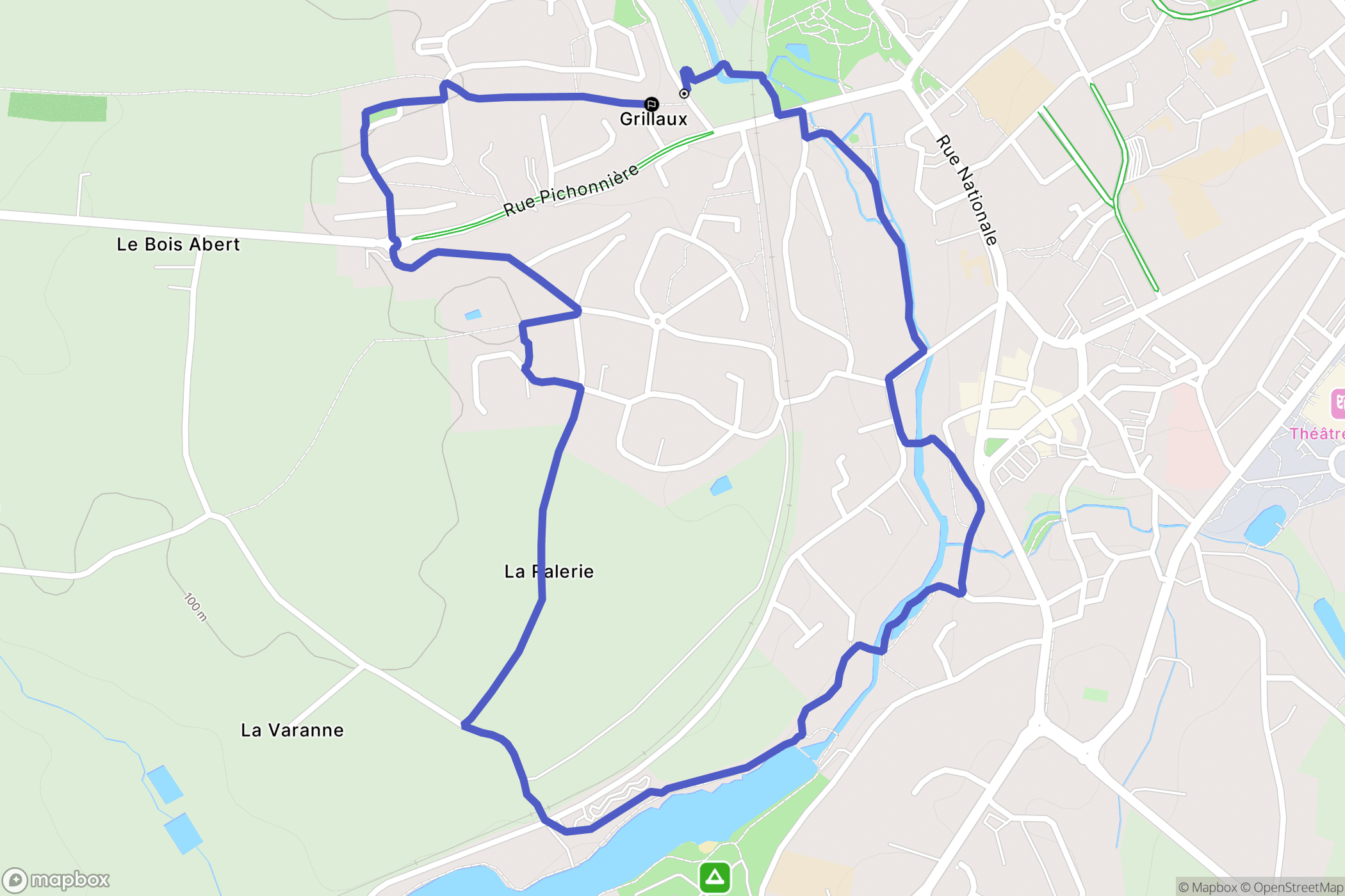 Chemillé-en-Anjou : carte du parcours de randonnée - France