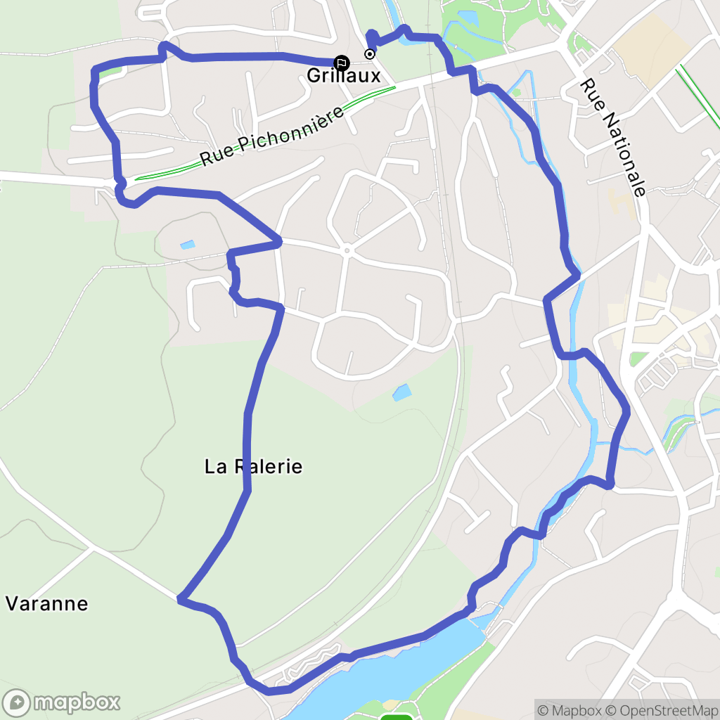 Chemillé-en-Anjou : carte du parcours de randonnée - France