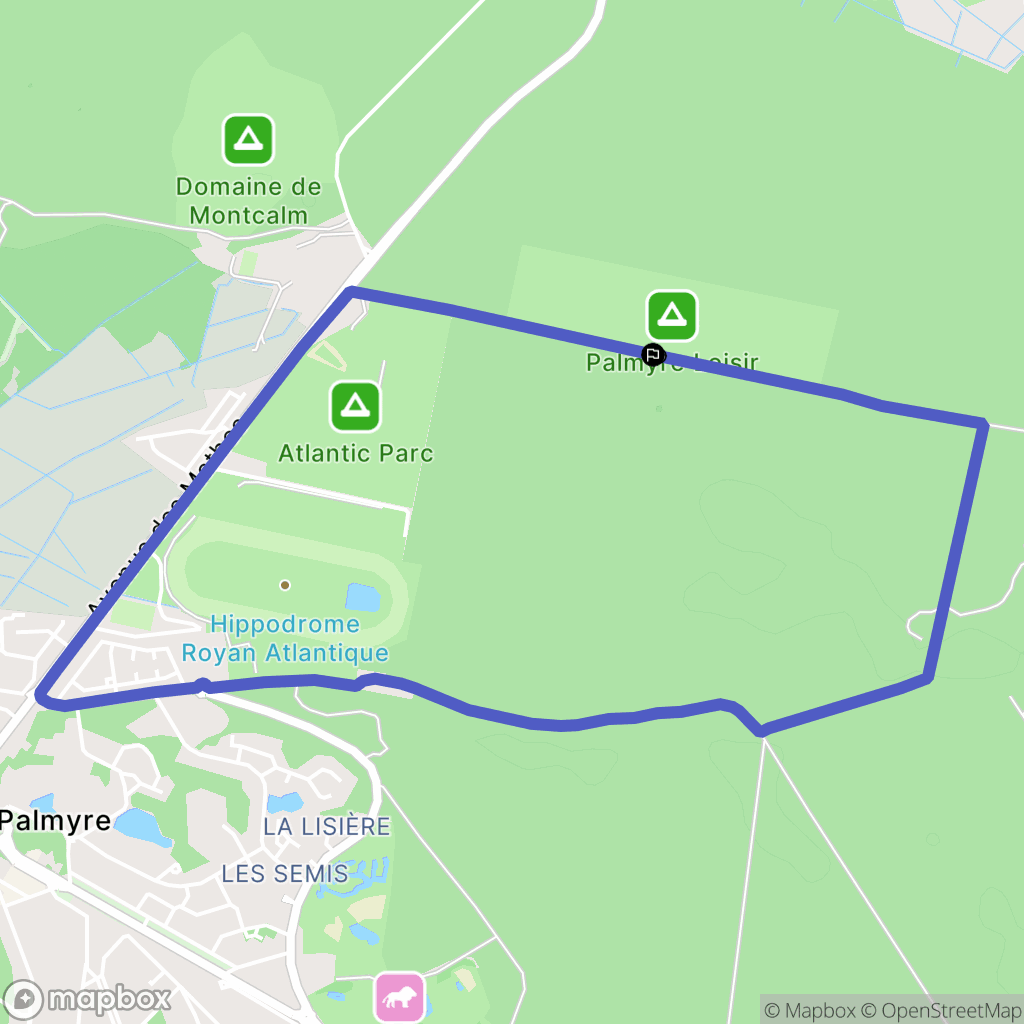 Les Mathes : carte du parcours de randonnée - France