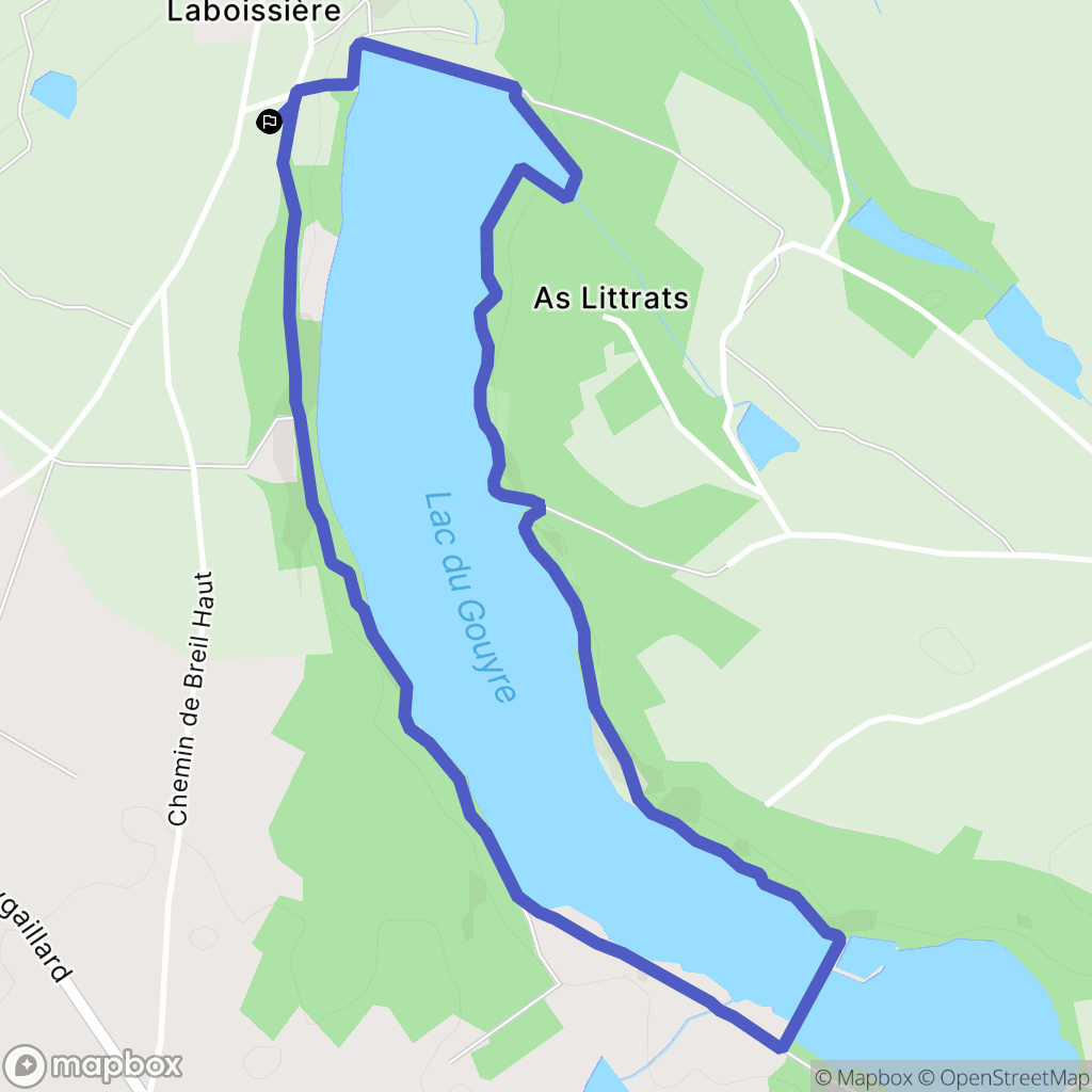 Vaïssac : carte du parcours de randonnée - France