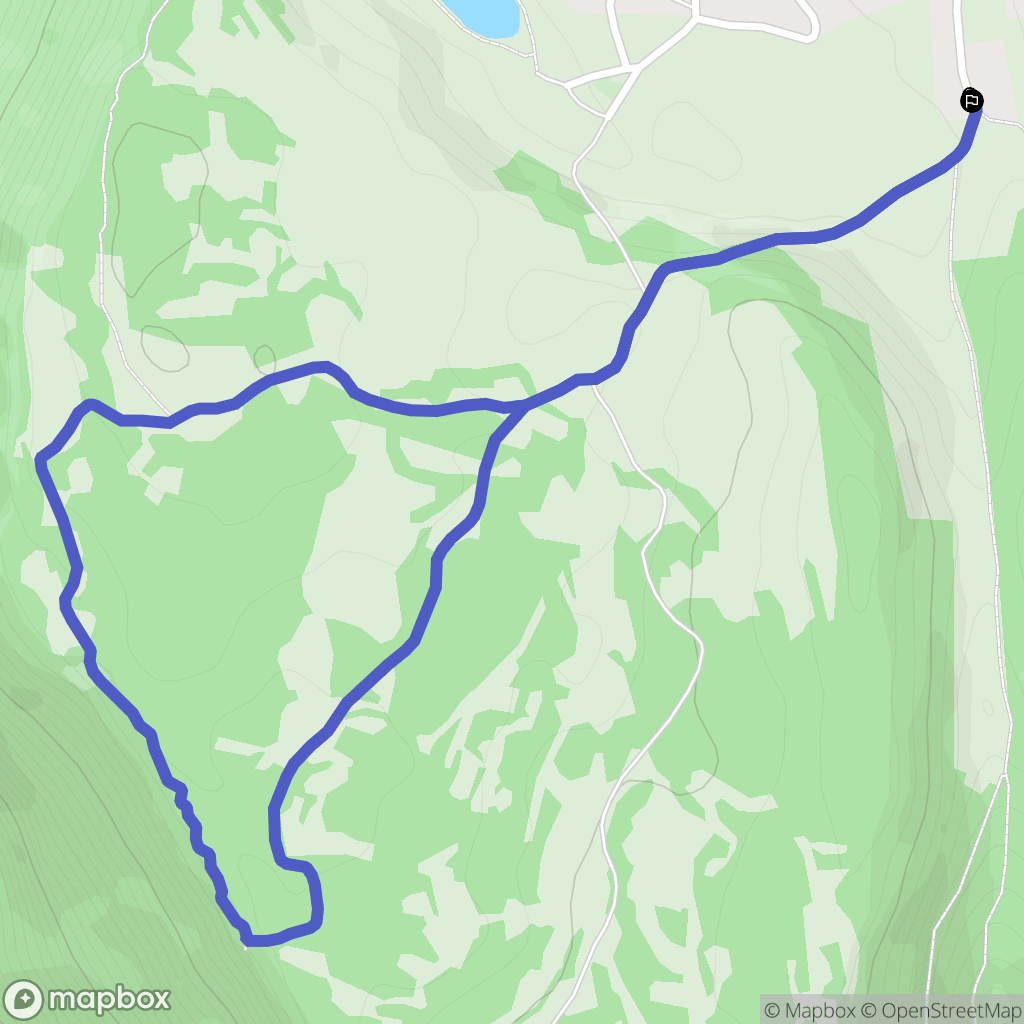 Évosges : carte du parcours de randonnée - France