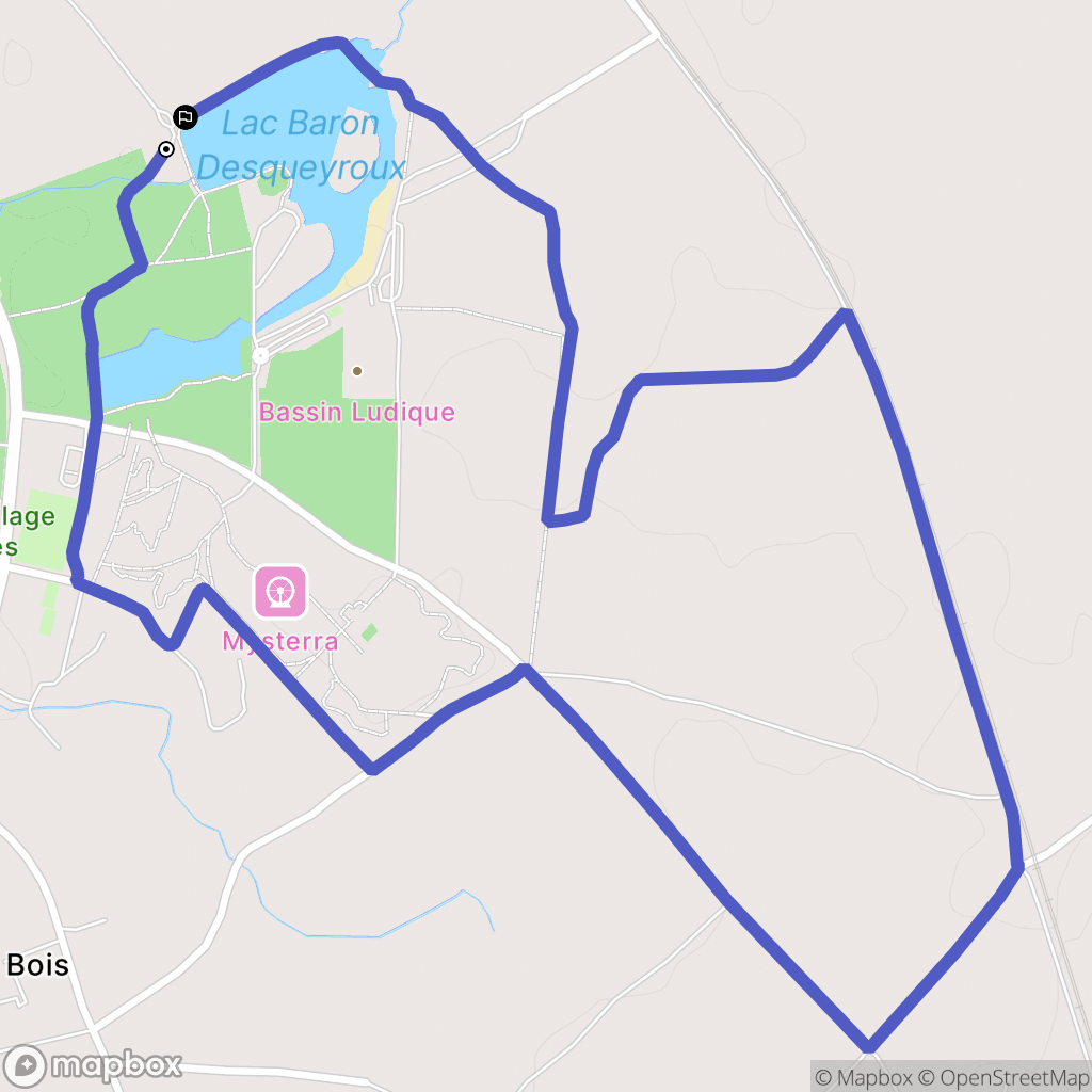 Montendre : carte du parcours de randonnée - France