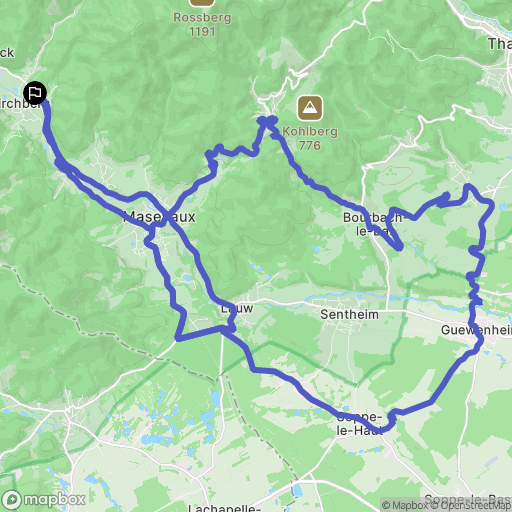 Wegscheid : carte du parcours de randonnée - France