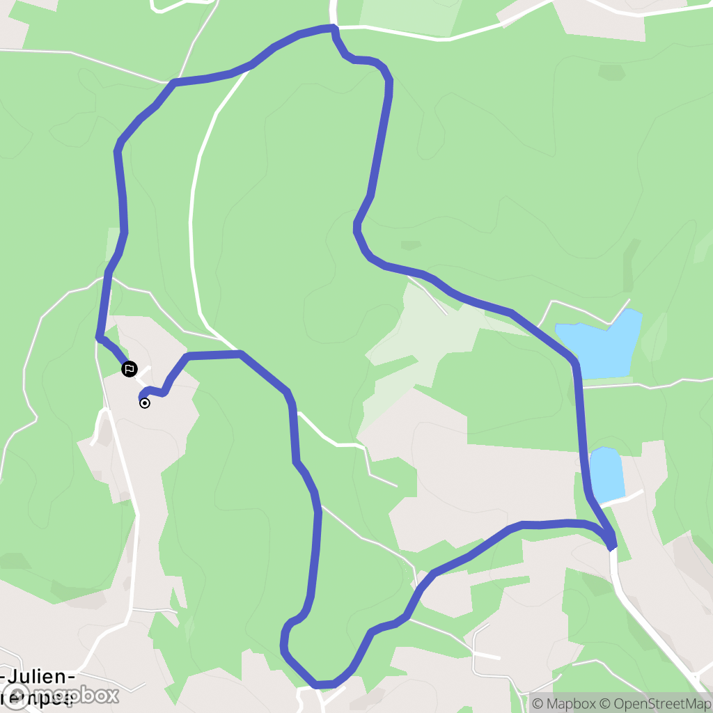 Eyraud-Crempse-Maurens : carte du parcours de randonnée - France