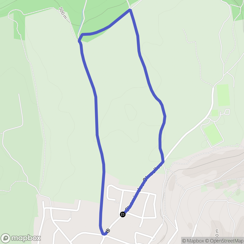 Châteaugay : carte du parcours de randonnée - France