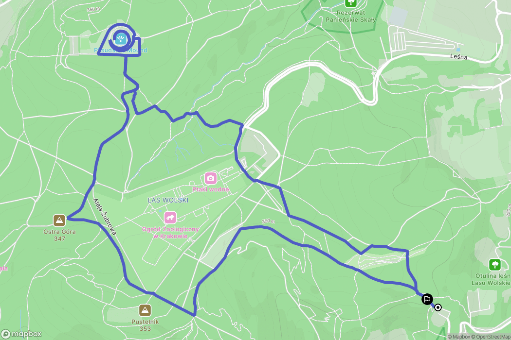 Kraków: mapa trasy - Poland
