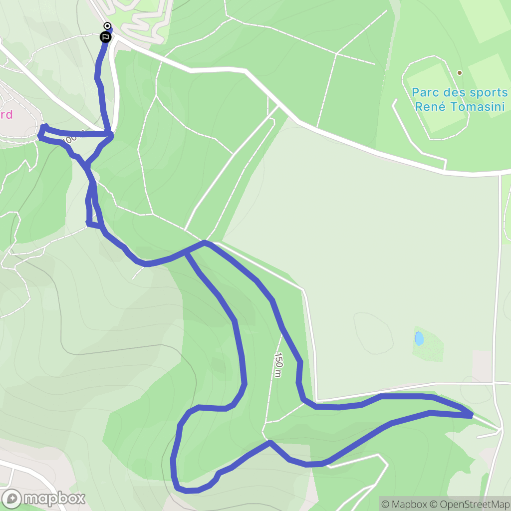 Les Andelys : carte du parcours de randonnée - France