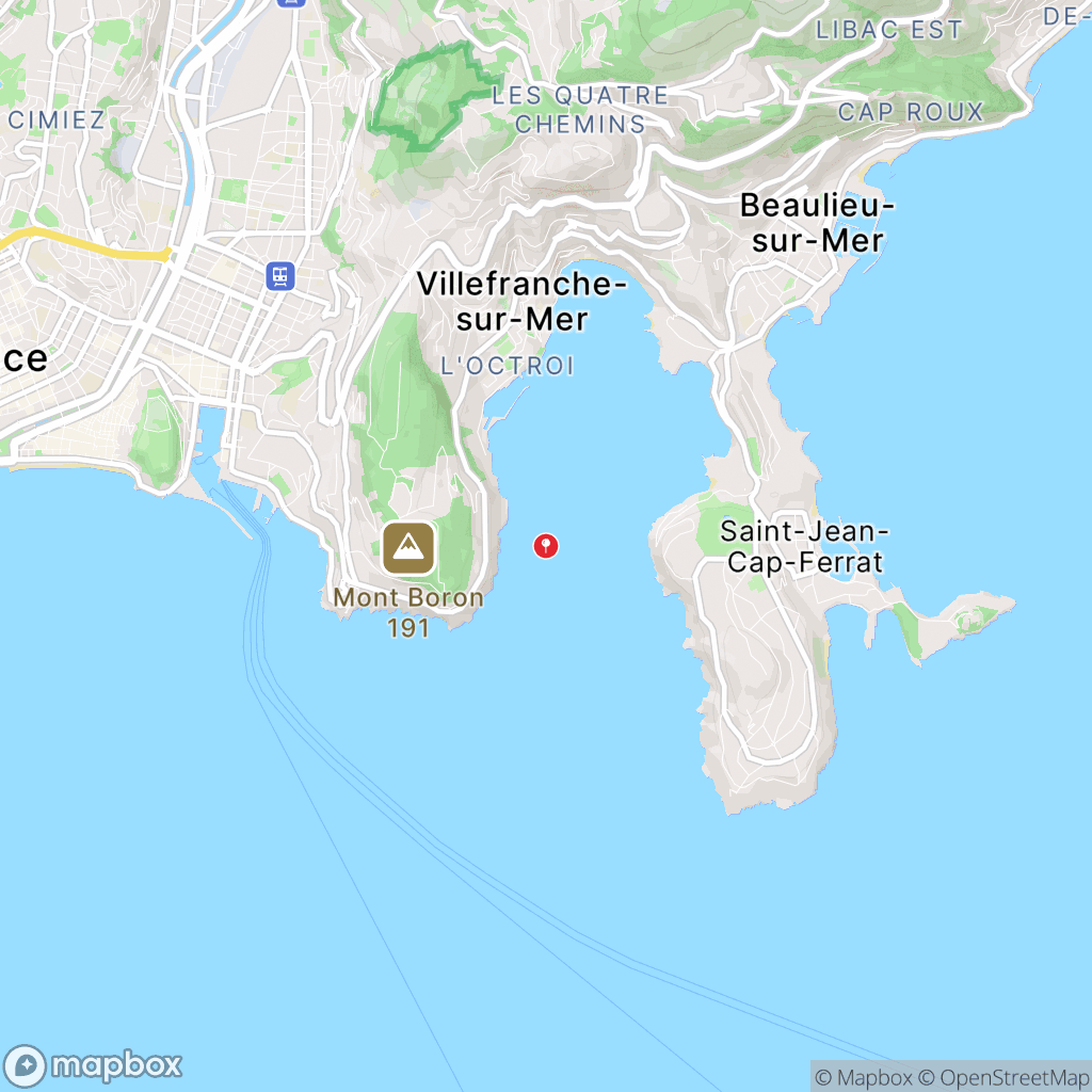 Carte de la zone de délimitation de randonnee-sentier-du-littoral-alpes-maritimes