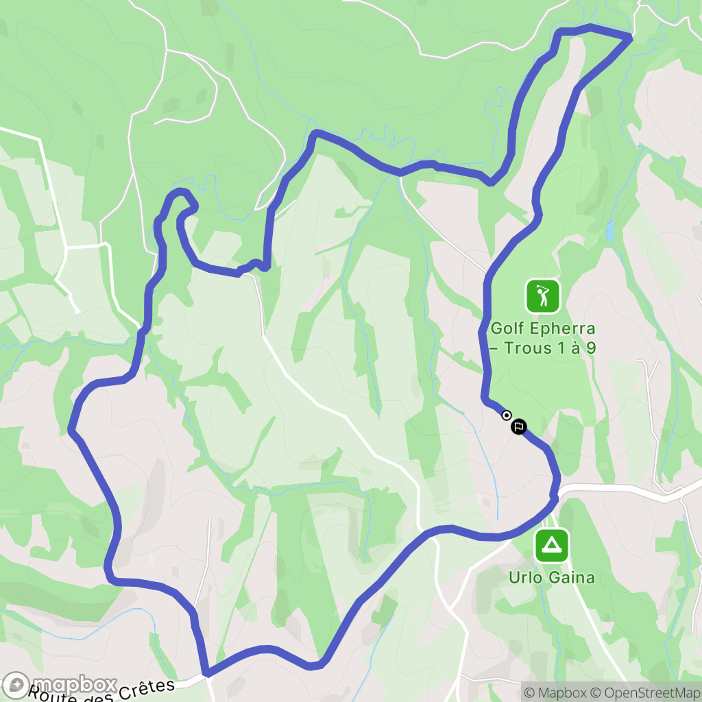 Souraïde : carte du parcours de randonnée - France