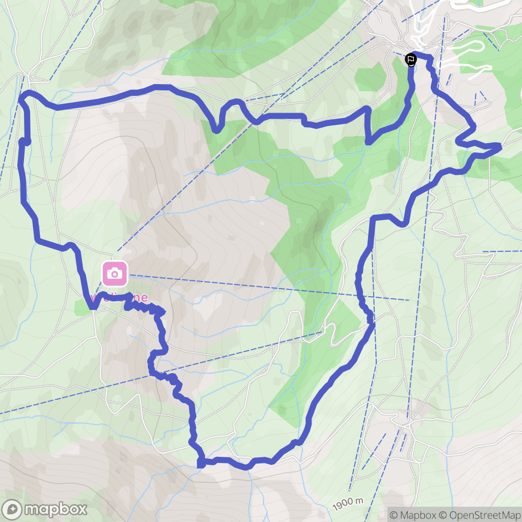Les Avanchers-Valmorel : carte du parcours de randonnée - France