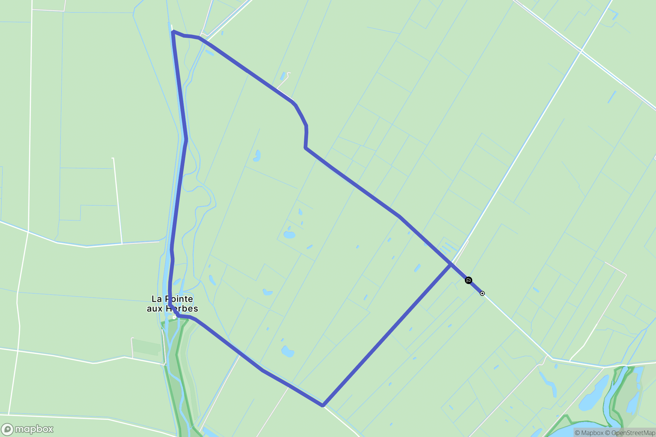 Champagné-les-Marais : carte du parcours de randonnée - France