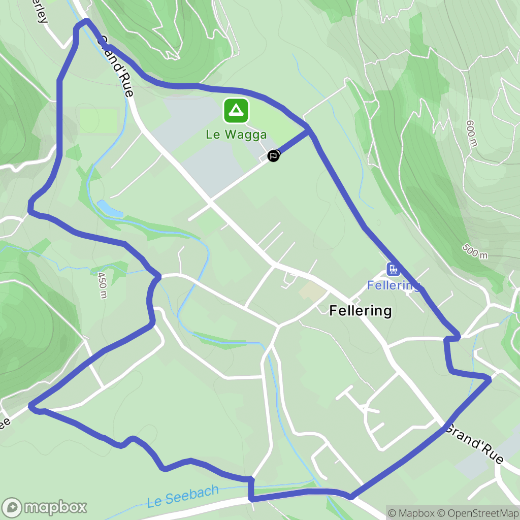 Oderen : carte du parcours de randonnée - France