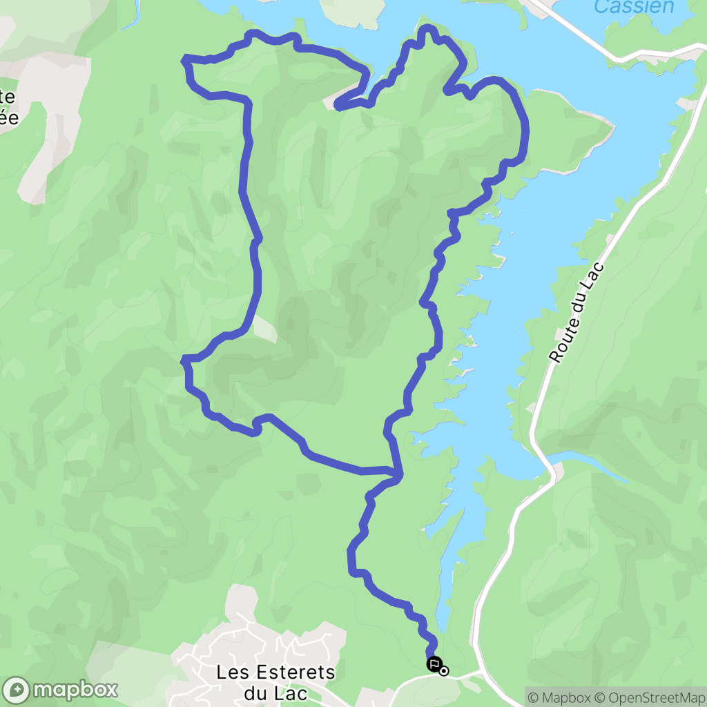 Les Adrets-de-l'Estérel : carte du parcours de randonnée - France