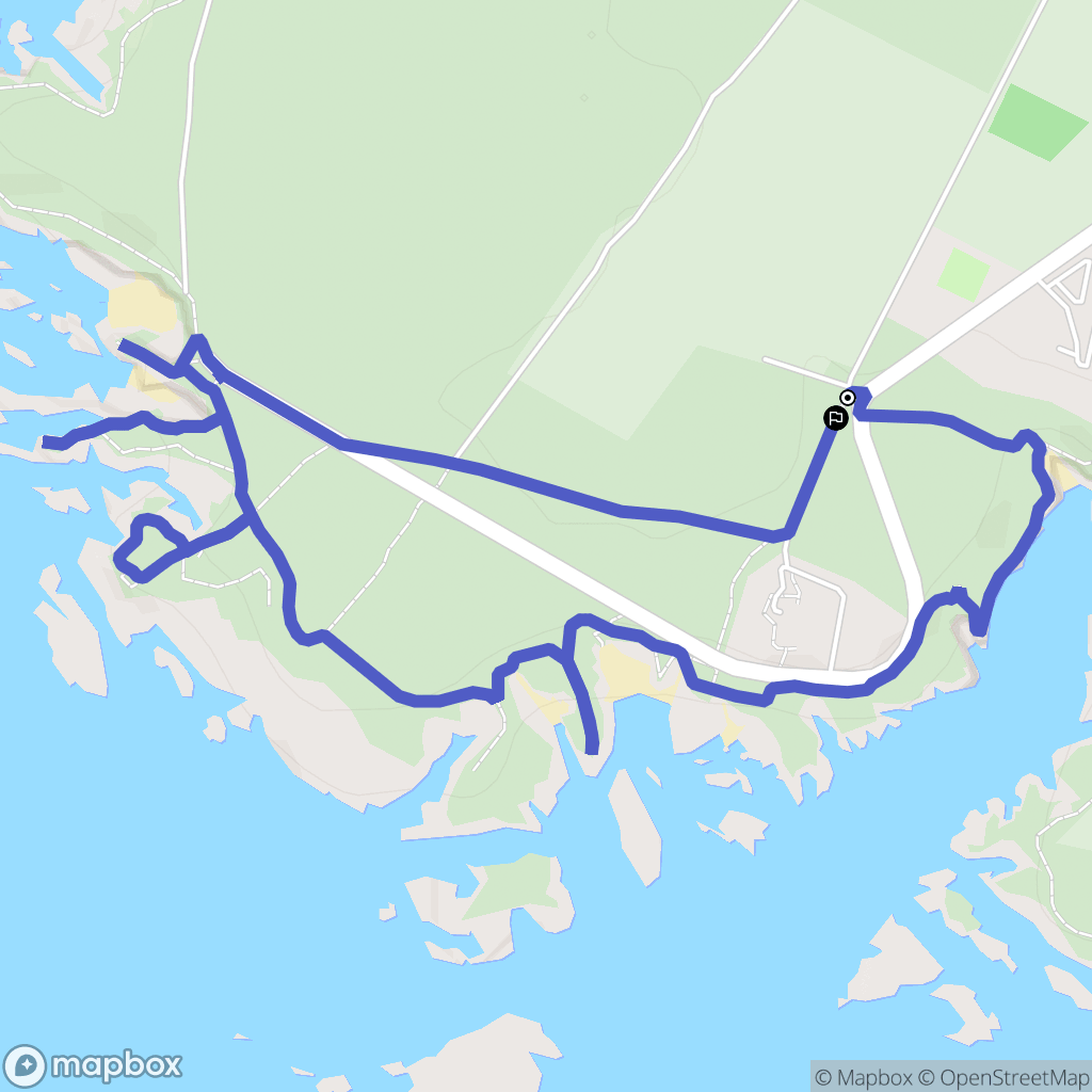 Bangor : carte du parcours de randonnée - France