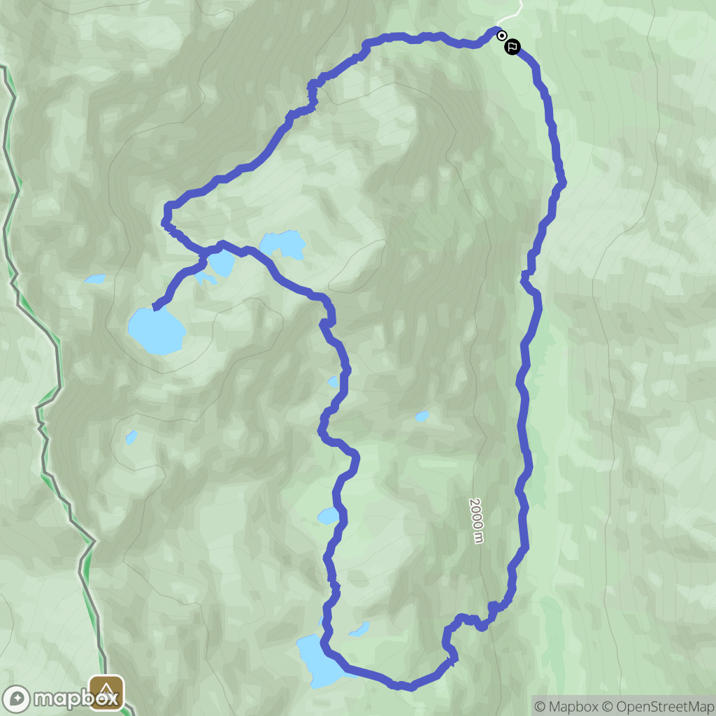 Auzat : carte du parcours de randonnée - France