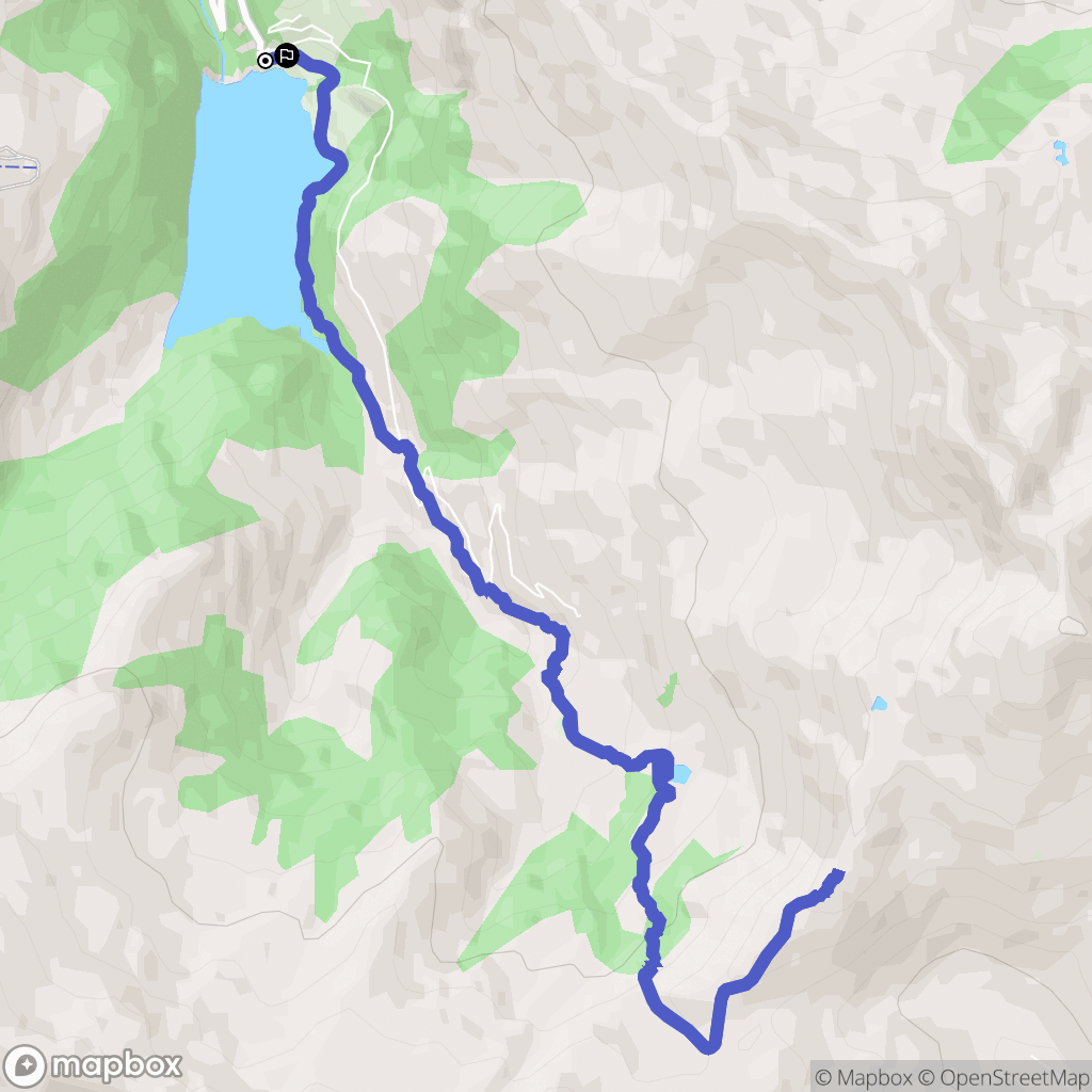 Beaufort : carte du parcours de randonnée - France